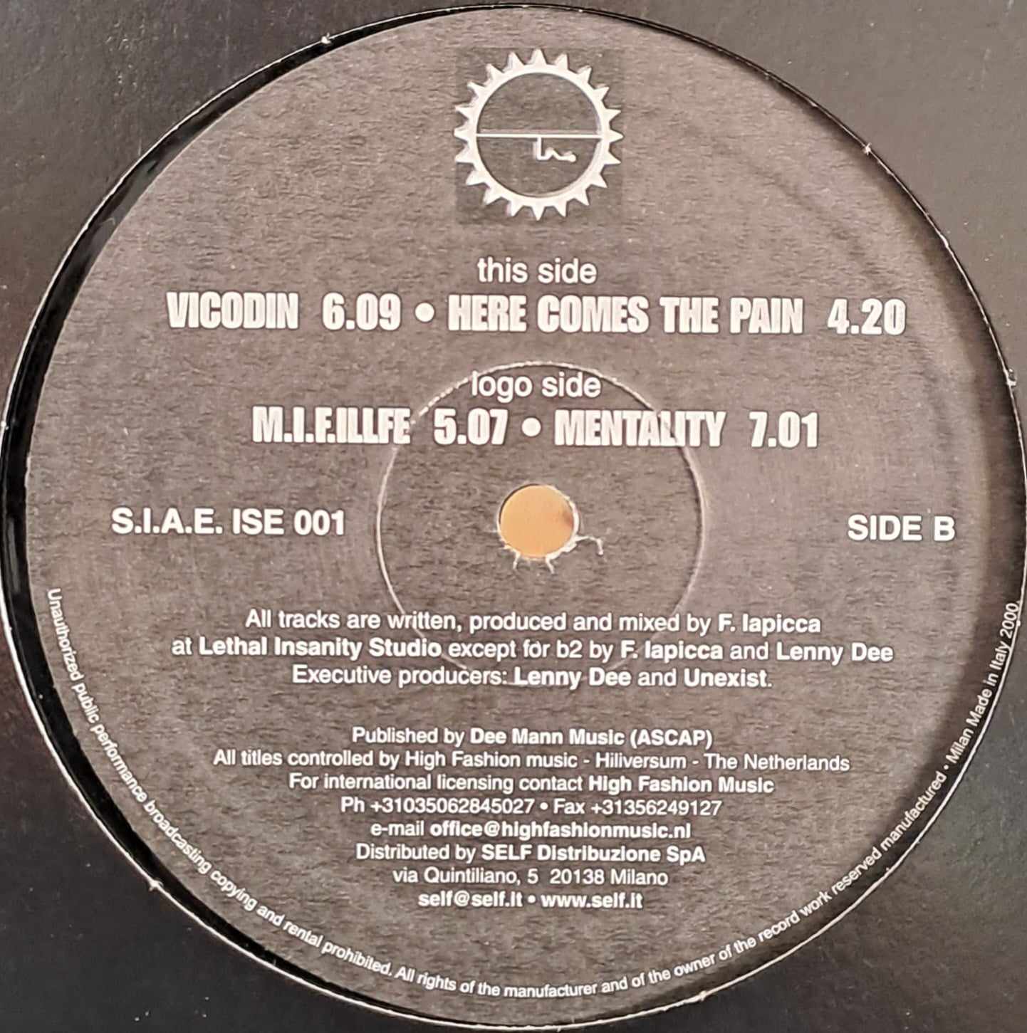 Industrial Strength Europe 001 - vinyle gabber